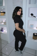 Stretch 2 pieces Set Wide Leg