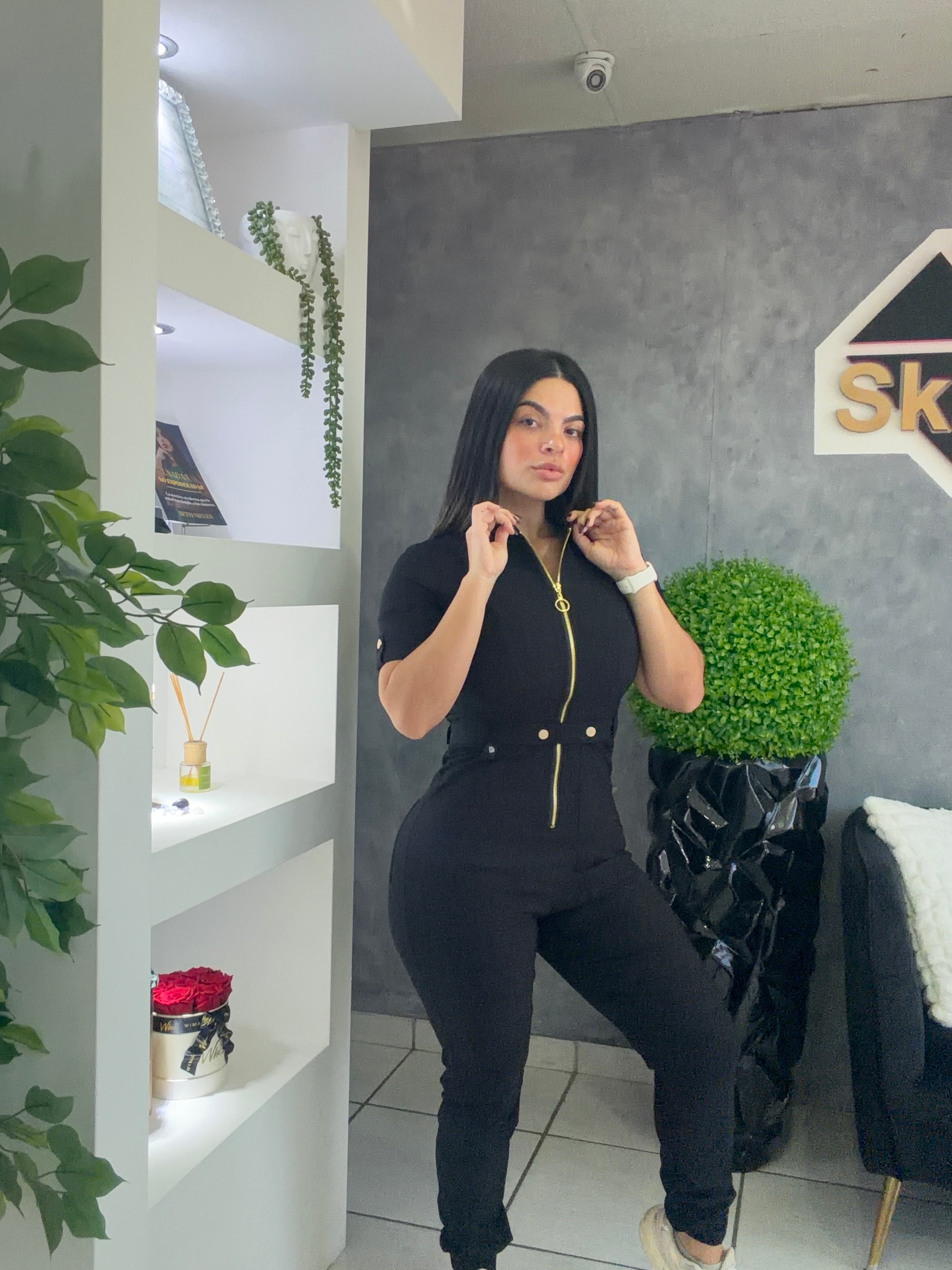 Stretchy Enterizo Black