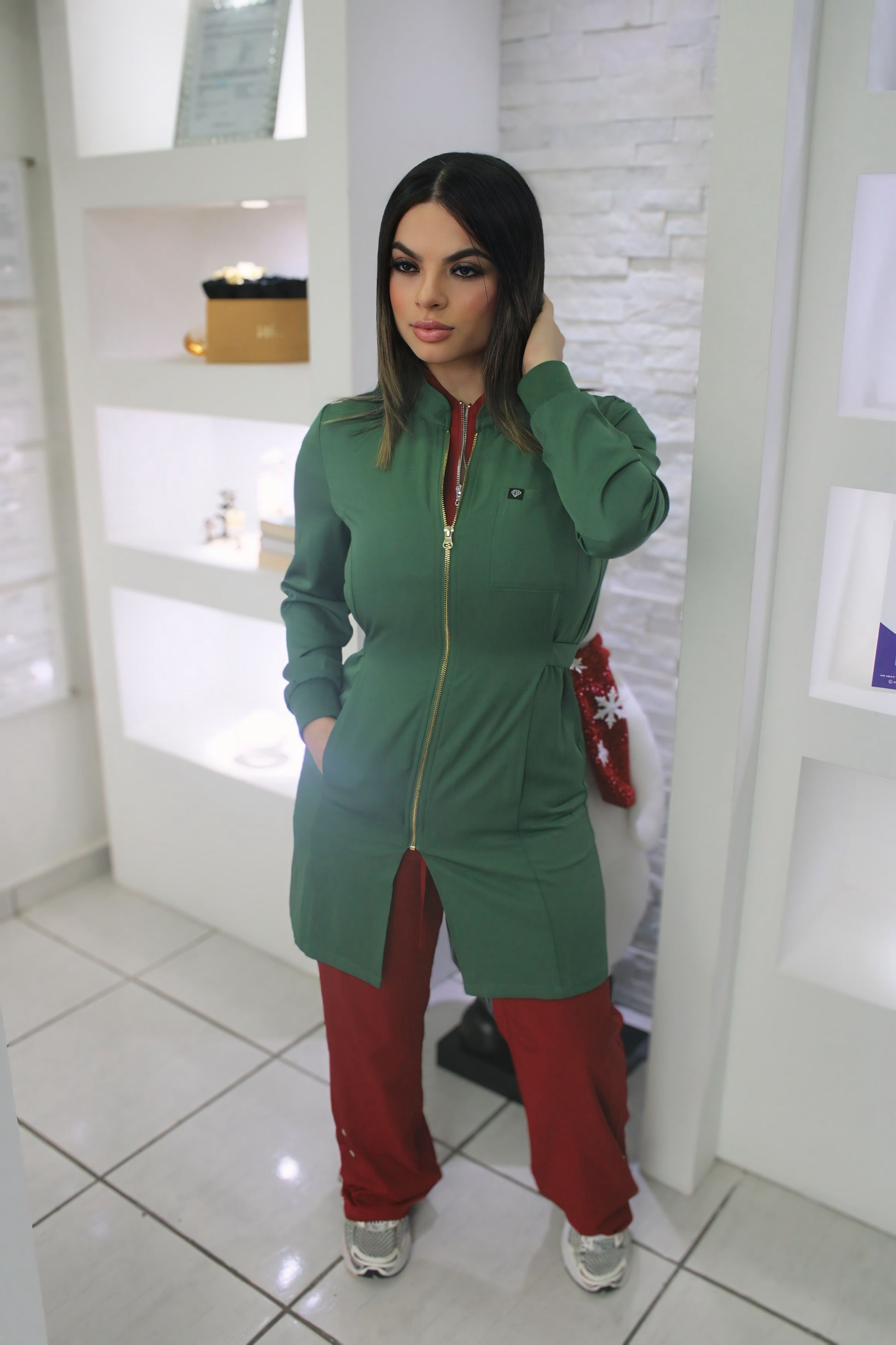 Lab Coat Hunter Green